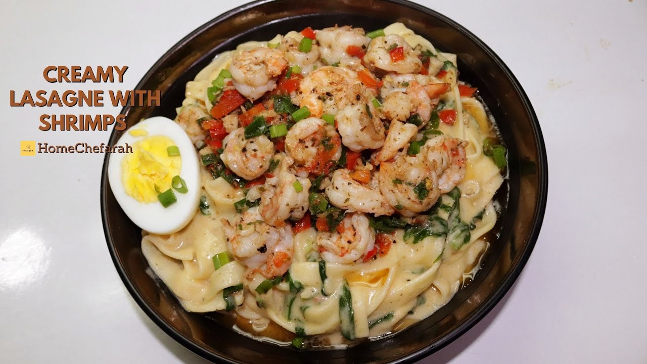 Creamy Lasagne With Shrimps Recipe Easy Lasagna Recipe How To Make