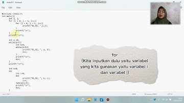 #10 "Perulangan Bersarang Dalam Pemrograman Bahasa C" #teknikinformatika #politeknikkampar