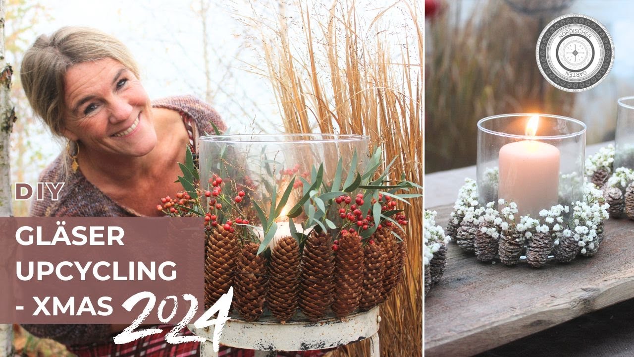 DIY - Gläser WEIHNACHTLICH dekorieren