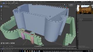 modeling a castle in blende 2 8 timelapse tutorial
