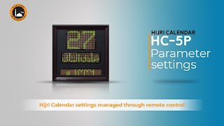 HIJRI CALENDAR HC-5P complete settings