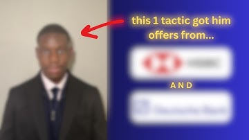 this interview tactic got him offers from the biggest degree apprenticeships