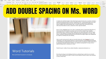 How to Add Double Spacing in Microsoft Word - Formatting Made Easy!