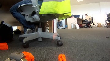 Dicking around with nerf gun at Planet X