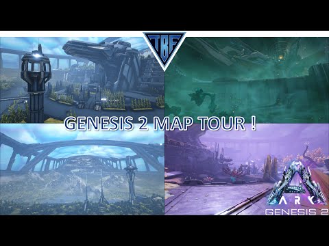 Genesis Part 2 Map Tour Is This Ark S Biggest Map Some Cool Secrets Ark Survival Evolved Map Youtube