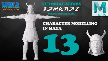 Samurai Character Modeling Tutorial in Maya 2017 Maya 2018 Part 13