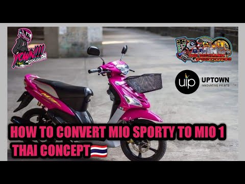 HOW TO CONVERT MIO SPORTY TO MIO 1/YAMAHA GENUINE PARTS - YouTube