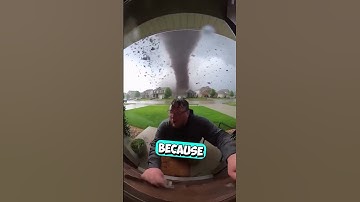 His Mom Locked Him Out of The House During a Tornado 😳 (@AIslop_/X)