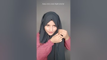 Easy criss cross layers hijab tutorial