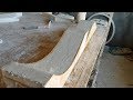 طريقة صب الجبس في القالب الخشبي The method of casting gypsum in the wood mold