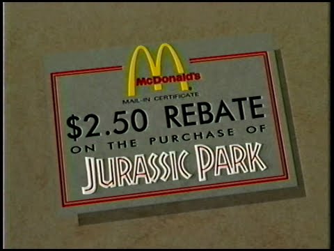 1994 Jurassic Park Home Video Marketing Promo VHS 60fps