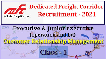 Customer relationship management||CRM for dfccil|| dfccil junior executive||operation and bd||dfccil