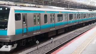 E233系1000番台サイ156編成横浜駅発車