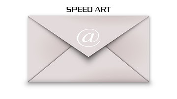 Drawing a Mail Icon Vector Graphic - Speed Art