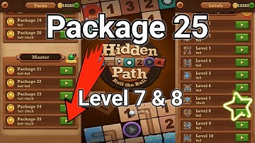 Roll the ball Hidden path || Master  || package 25 || Level 7 || Level 8 || All Level