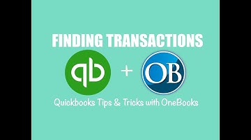 How to Find Transactions in QuickBooks Online