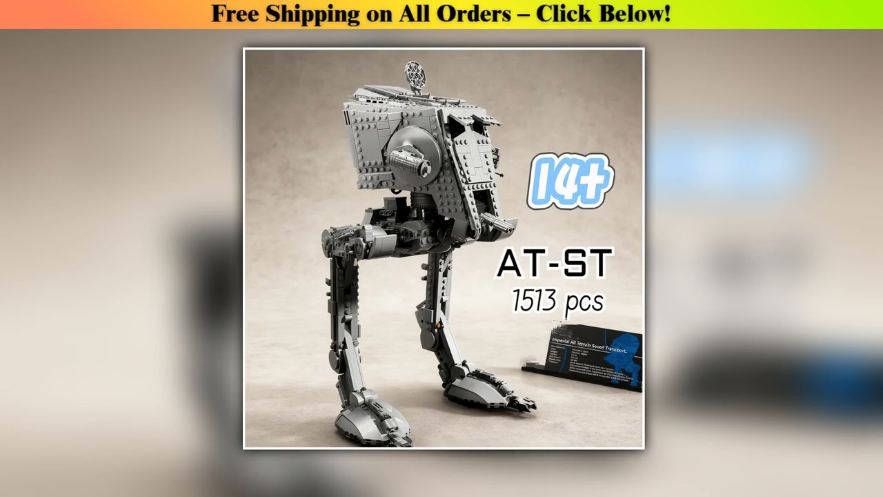 1513pcs Hot Toy UCS AT ST Transport Walker Aircraft 75417 Robot Building Block Puzzle Model For