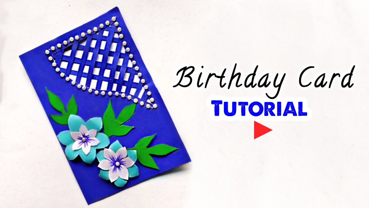 DIY/ Beautiful Handmade Birthday card/Birthday card idea / Scrapbook ...