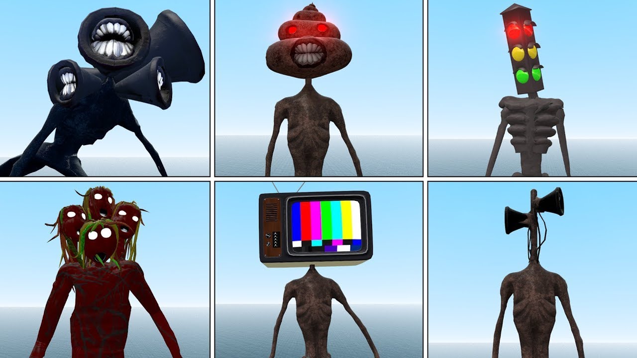 ALL MONSTER SPIDER vs SIREN HEAD BOSS ! In Garry's Mod - YouTube