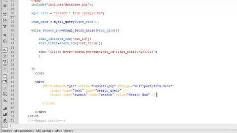Adding The Search Box - Super Improved CMS & Website in PHP MySQL part 8 of 30
