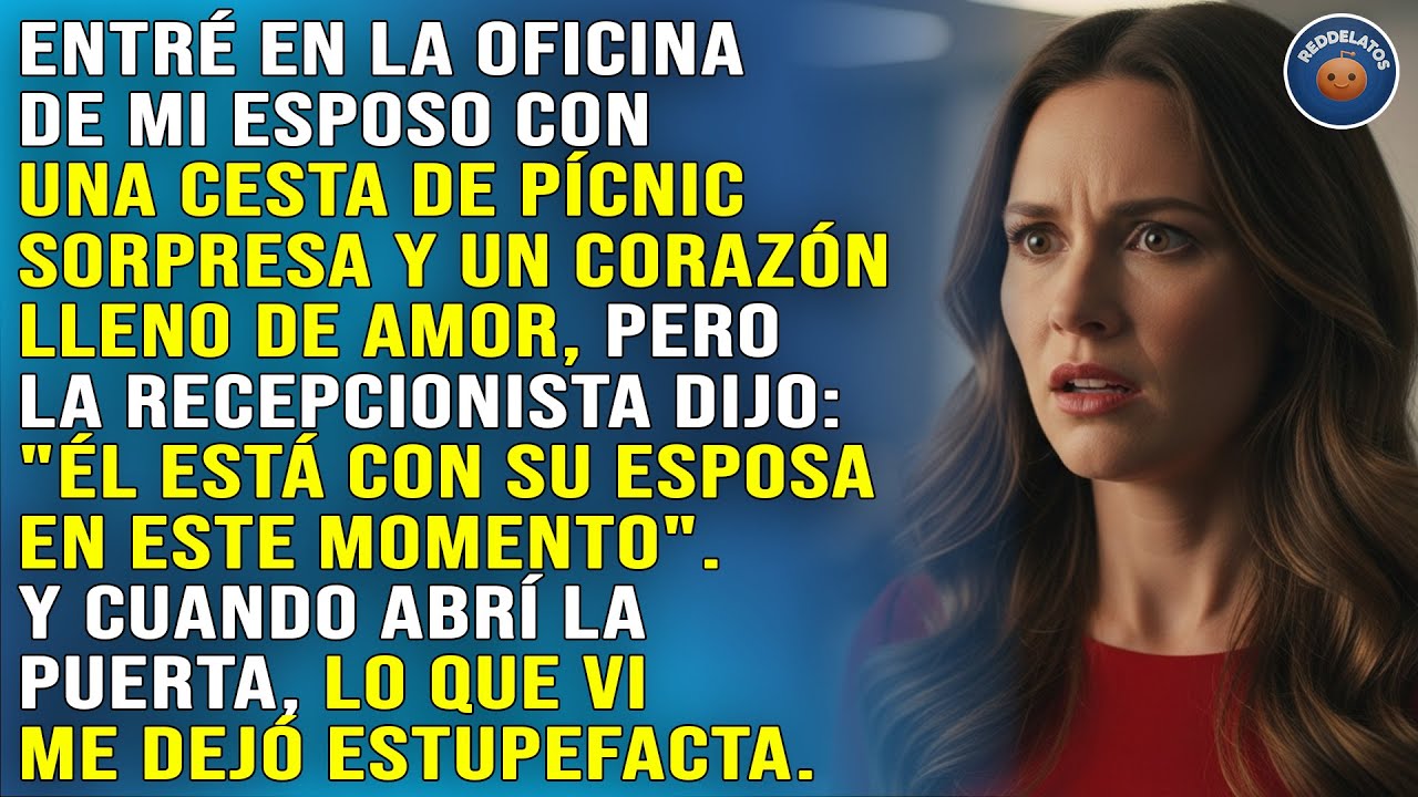 Aparecí en la oficina de mi esposo para sorprenderlo. La recepcionista me dijo que él está con su...