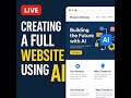 Creating a Full Website LIVE using AI (AntiGravity, Z.ai, ChatGPT GO, Gemini)