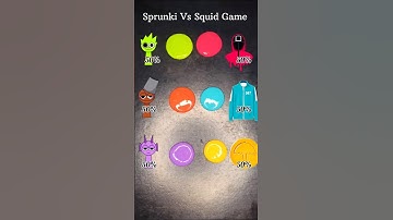 Squid Game vs  Sprunki Color Mixing #squidgame2 #sprunki #colormixing #slimeasmr #satisfying #shorts