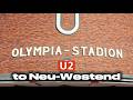 Berlin POV Walks | U2 Olympia-Stadion to Neu-Westend | One stop at a time | Real City Sounds | 4K