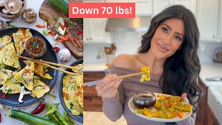 Easy Weight Loss Dinner / Asian Vegetable Pancakes/ Plant Based and Low Calorie