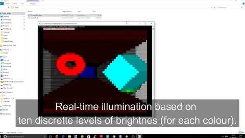 ASCII 3D Renderer - Ray Marching in Windows Console (SDF)