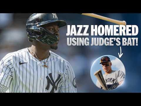 Jazz Chisholm Jr. USES Aaron Judge's bat to hit 3-run homer for Yankees! | MLB Highlights