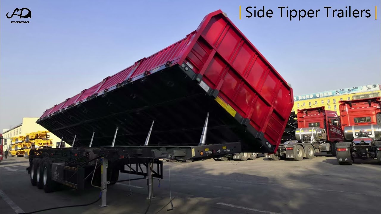 Made in China | FUDENG Side Tipper Trailers Semi Tipper Trailer For Sale