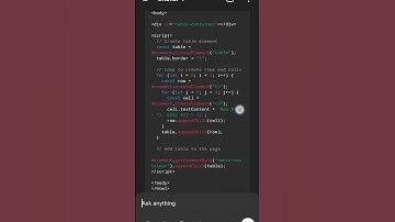 jawa script table 👆🥰🥰🥰🥰 status shorts #coding