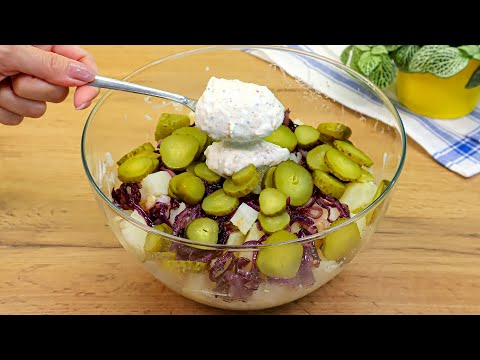 The tastiest German salad! I never get tired of eating this salad! Simple and tasty!