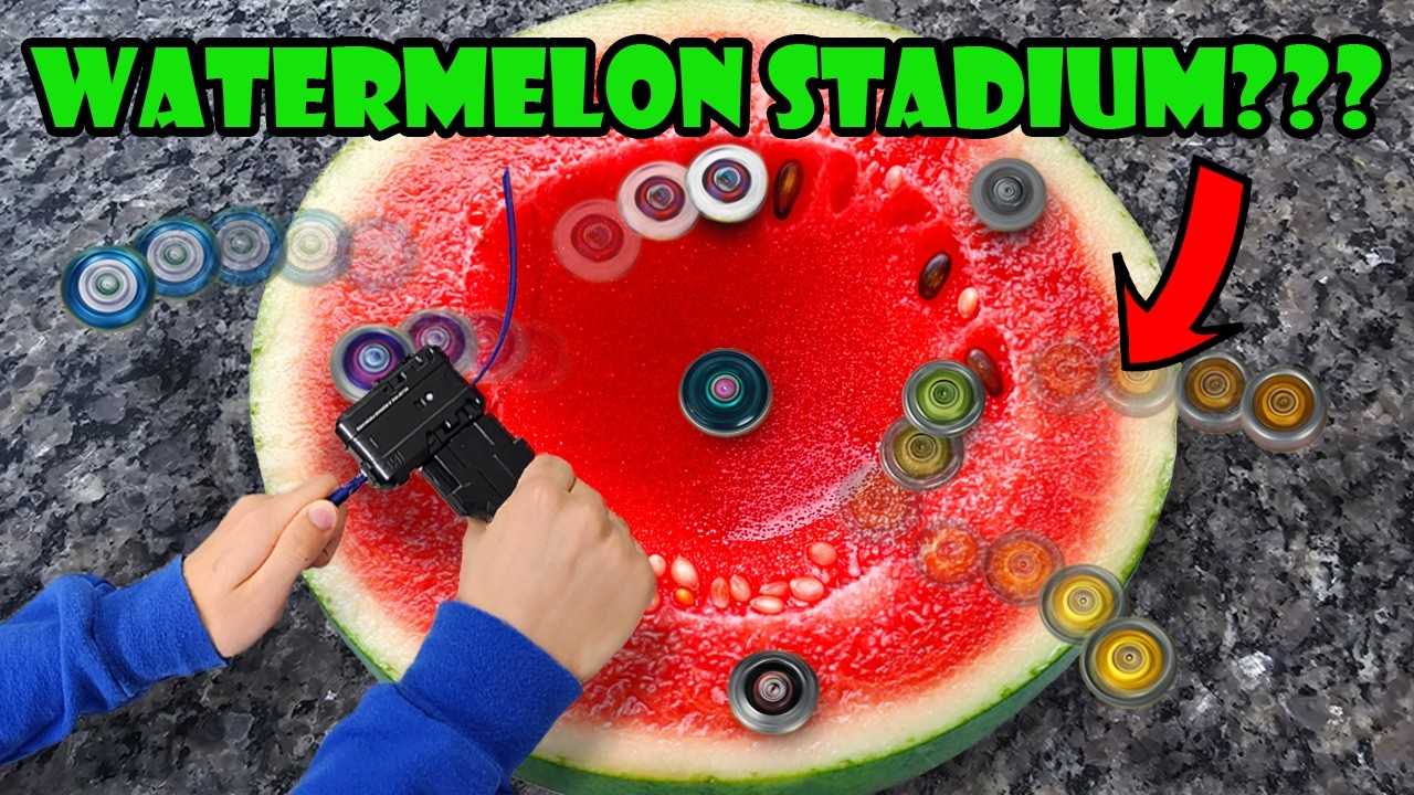 Я превратил продукты питания в стадионы для игры в бейблейд!