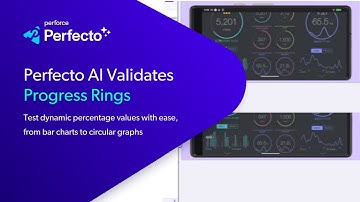 Test the Untestable With Perfecto AI: Progress Rings & Charts
