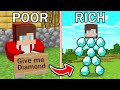 Poor jj and mikey vs rich jj and mikey made of diamonds challenge in minecraft 