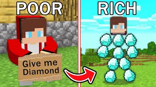 Poor JJ and Mikey vs Rich JJ and Mikey MADE OF DIAMONDS CHALLENGE in Minecraft !
