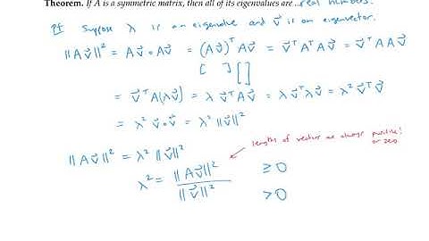 Symmetric Matrices and Eigenvectors and Eigenvalues - Proofs - OLD VERSION, see comment