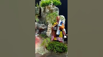 Thầy thích minh tuệ - làm tiểu cảnh hòn non bộ sân vườn đẹp