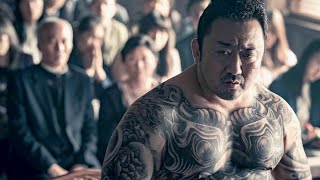 極悪組長マ・ドンソクが謎の襲撃者に襲われて大激怒!!映画『悪人伝』予告編