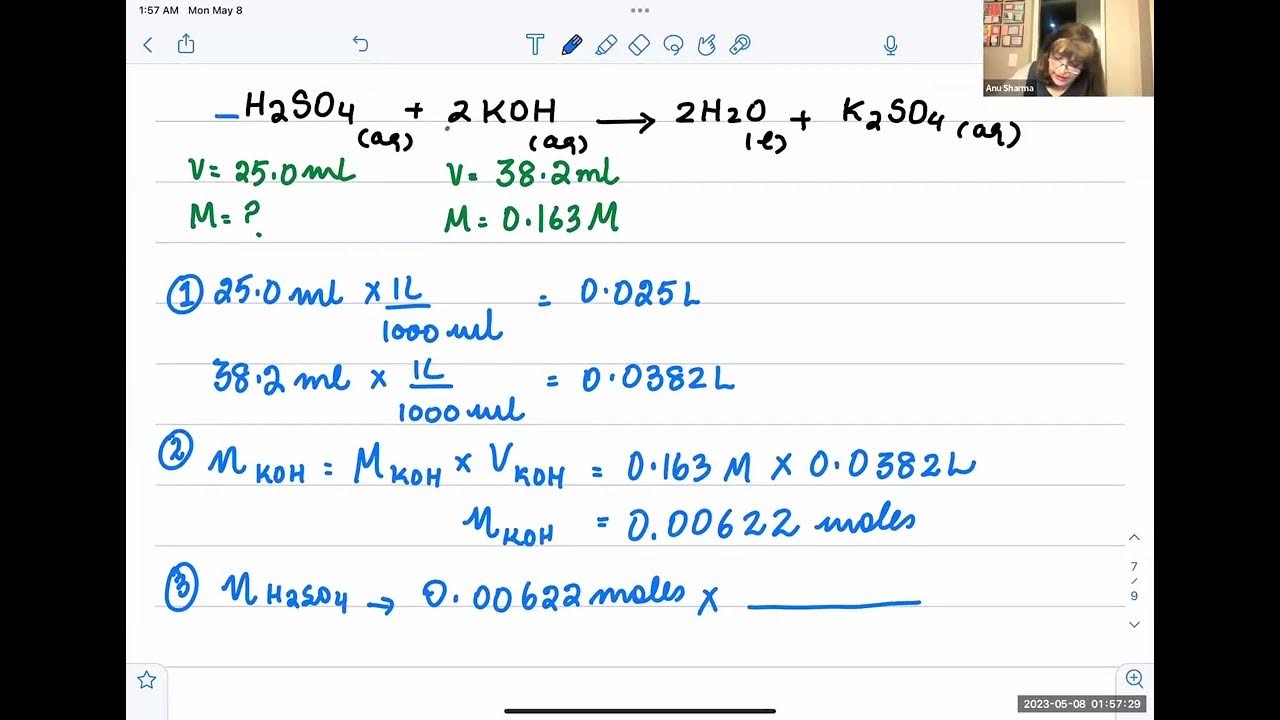 How to solve ch11 hw problems on finding molarity titration gob youtube