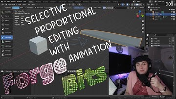 [Forge Bits] Selective Proportional Editing with Animation | Blender 3.2