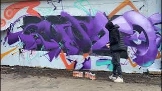 Purple  Timelapse - Rasko Graffiti