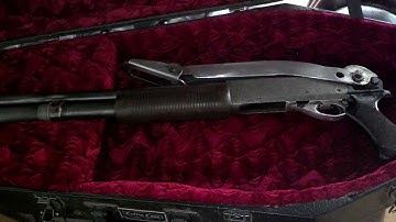 Ugly 870 Project: Video 21 All parts Scrounged, starting to look like a shotgun.