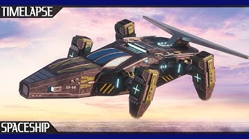 Spaceship Timelapse Fusion / Cinema 4D & Octane Render by Stijn Orlans