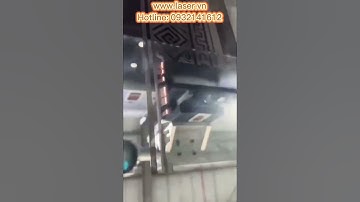 Máy laser khắc inox tráng gương để trang trí nội thất #shorts #maykhaclaser #xuhuong #tridicolaser