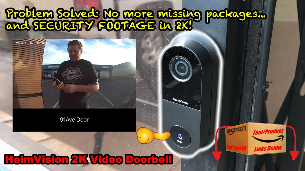 HeimVision 2k Video Doorbell. No more missed packages & awesome security! How to install and use app