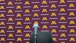 Minnesota Football Post-Game Press Conference at Iowa