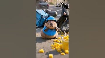 Oh poor little capybara!#ai #capybara